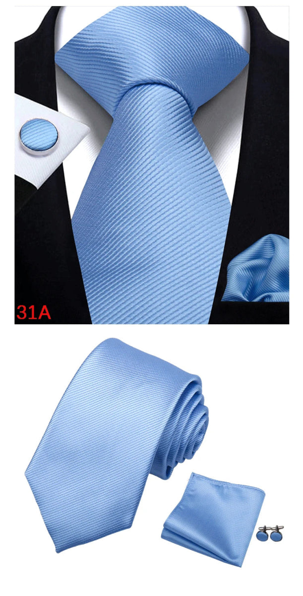 Solid Color 4pc. Tie Set - Bazaare Mart