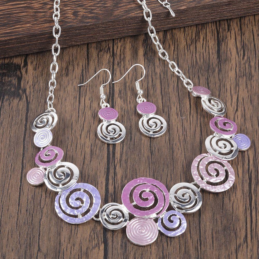 Spiral Necklace and Earring Set - Bazaare Mart