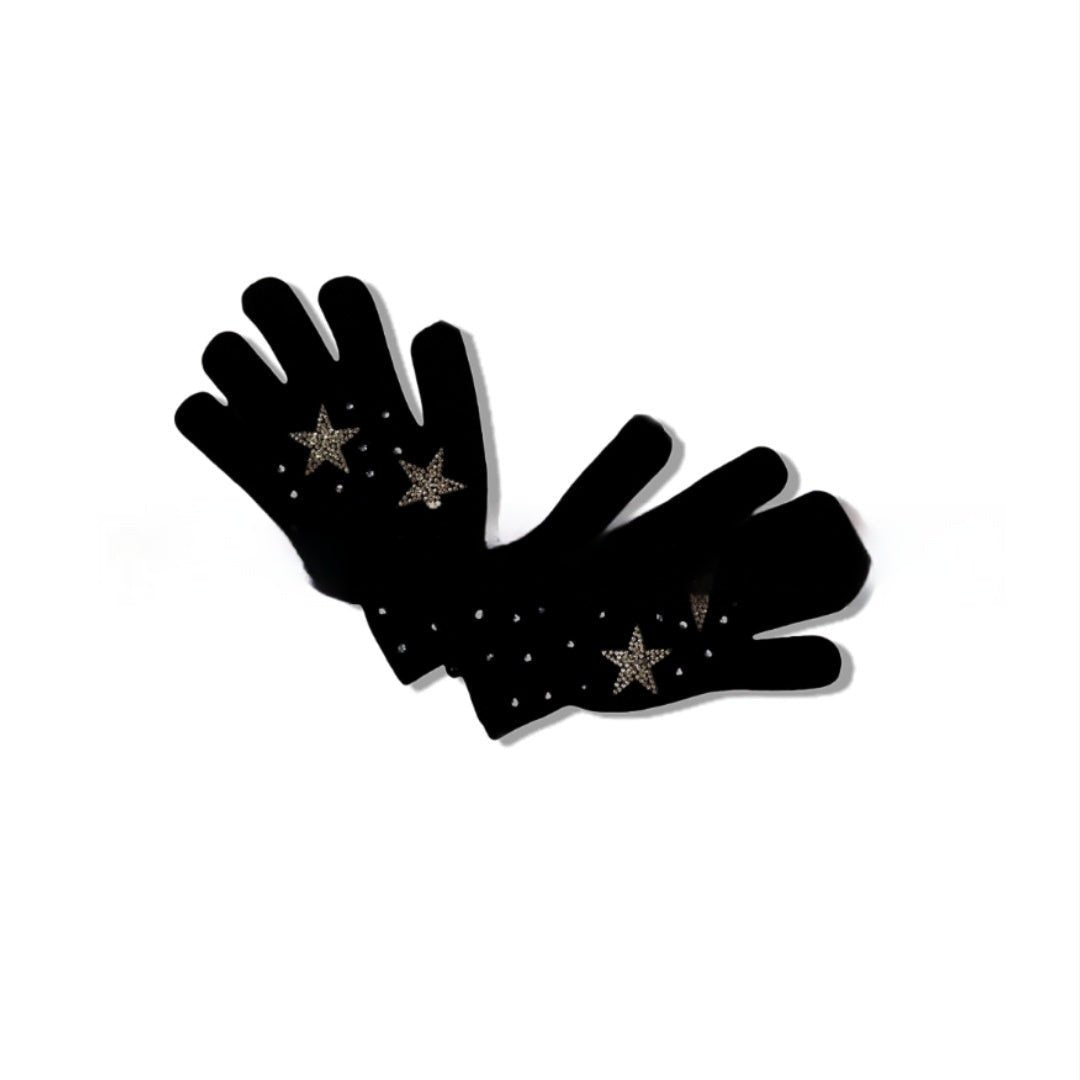 Star Studded Hat & Gloves Set - Bazaare Mart