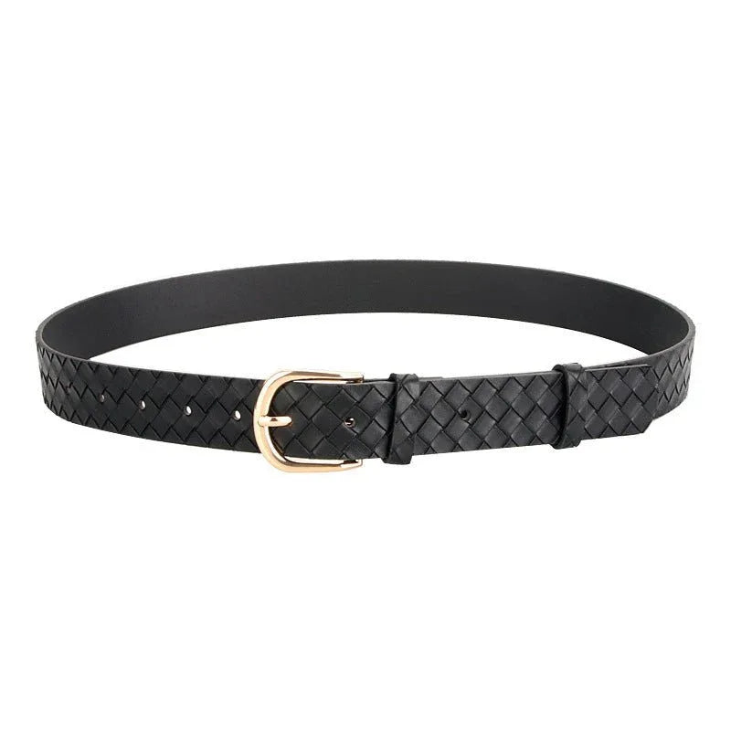 Trendy Woven Imitation Leather Belt Bazaare Mart Lattice Woven Belt