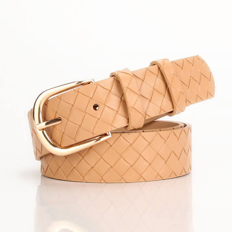 Trendy Woven Imitation Leather Belt - Bazaare Mart