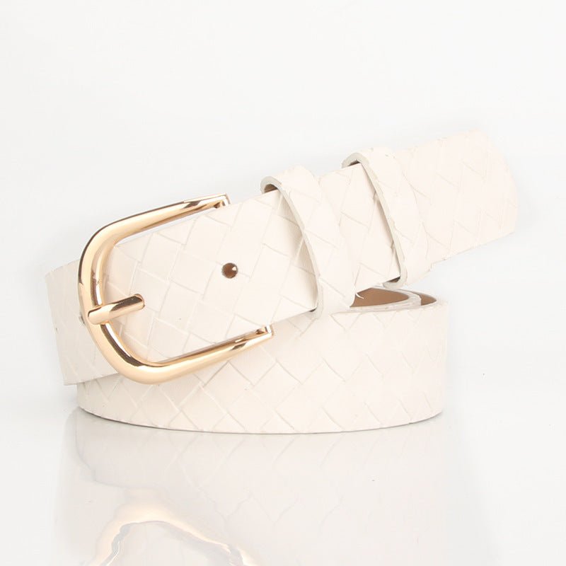 Trendy Woven Imitation Leather Belt - Bazaare Mart