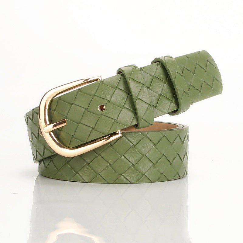 Trendy Woven Imitation Leather Belt - Bazaare Mart