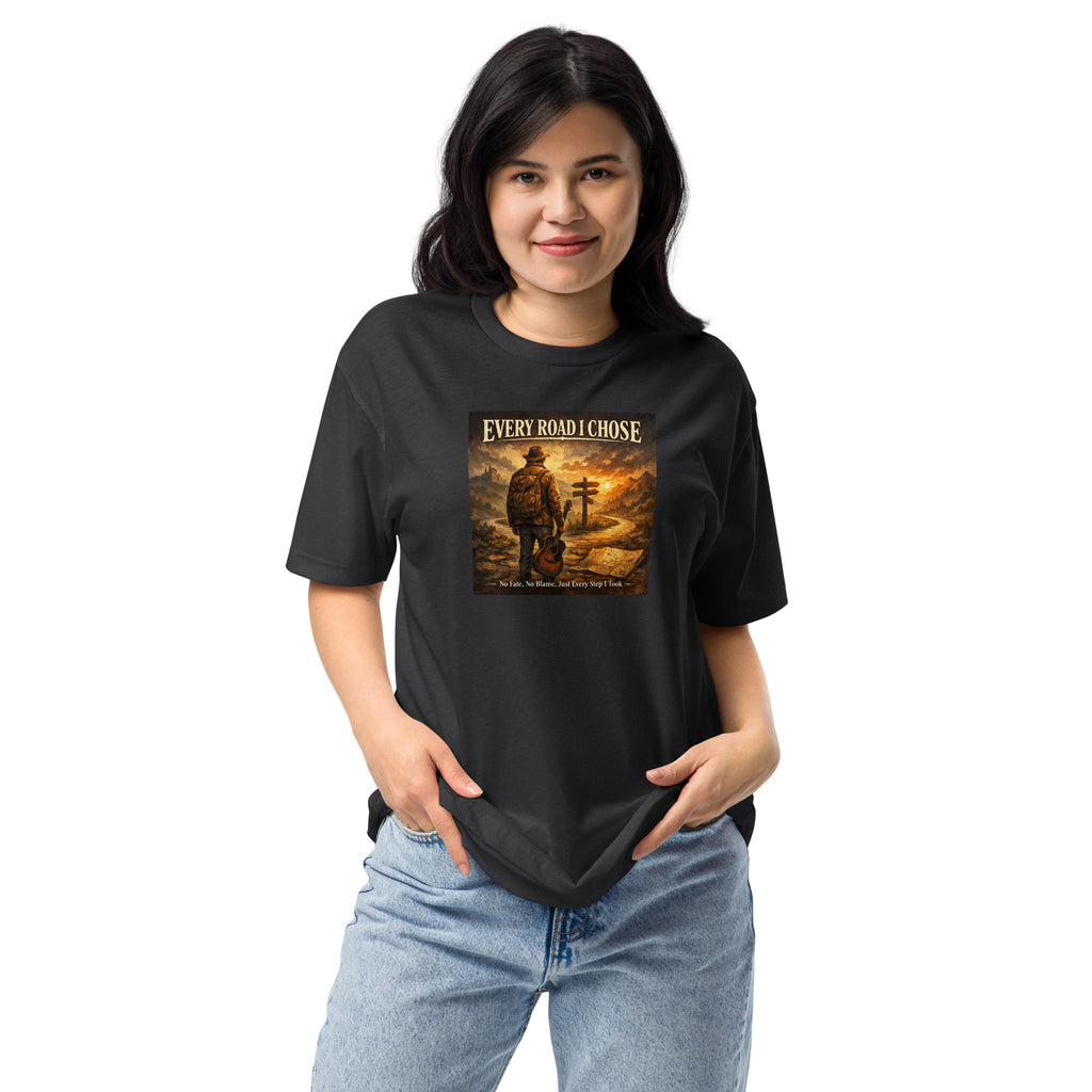 Every Road I Chose T-Shirt Black Bazaare Mart