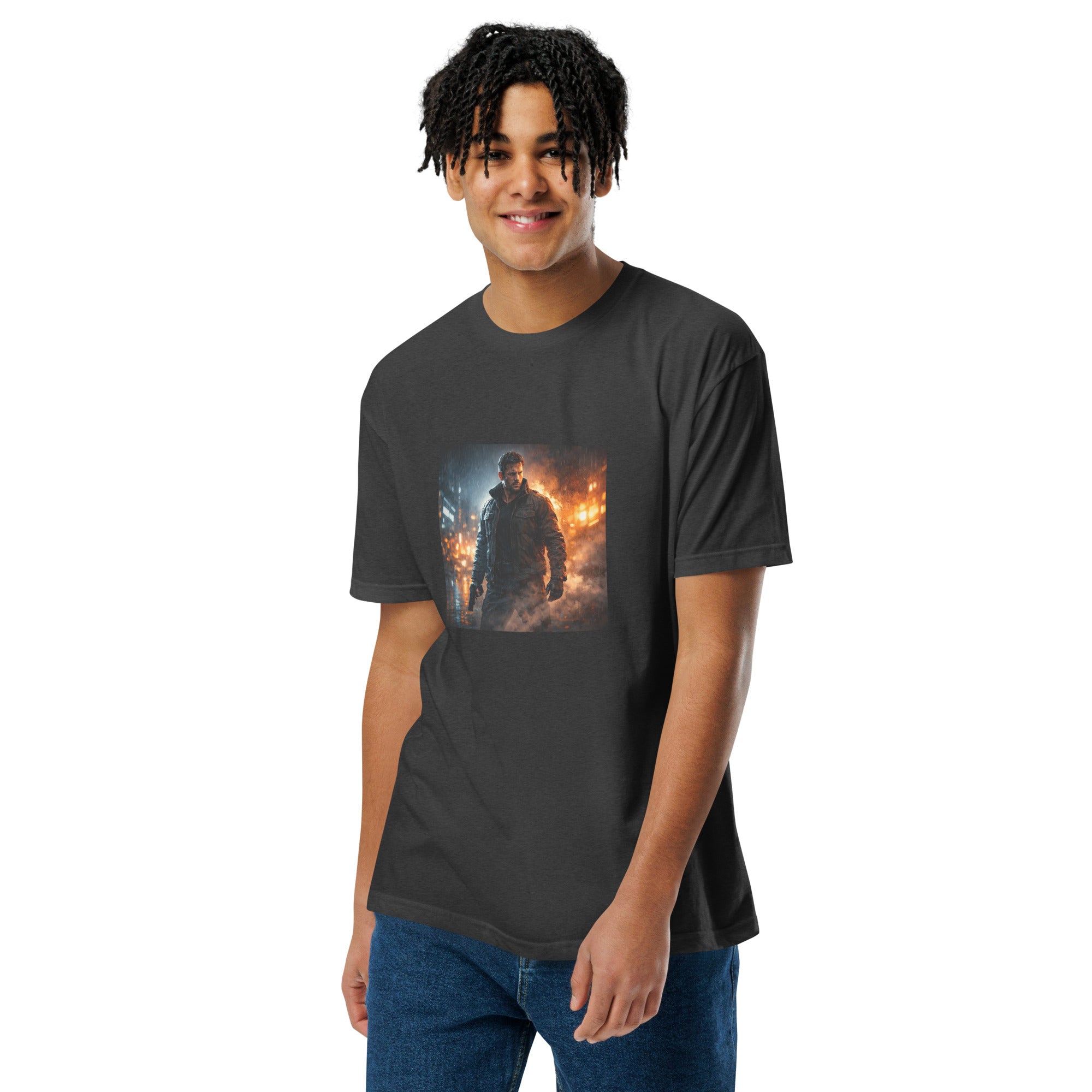 Built for Impact Graphic T-Shirt Charcoal Bazaare Mart Graphic Tees