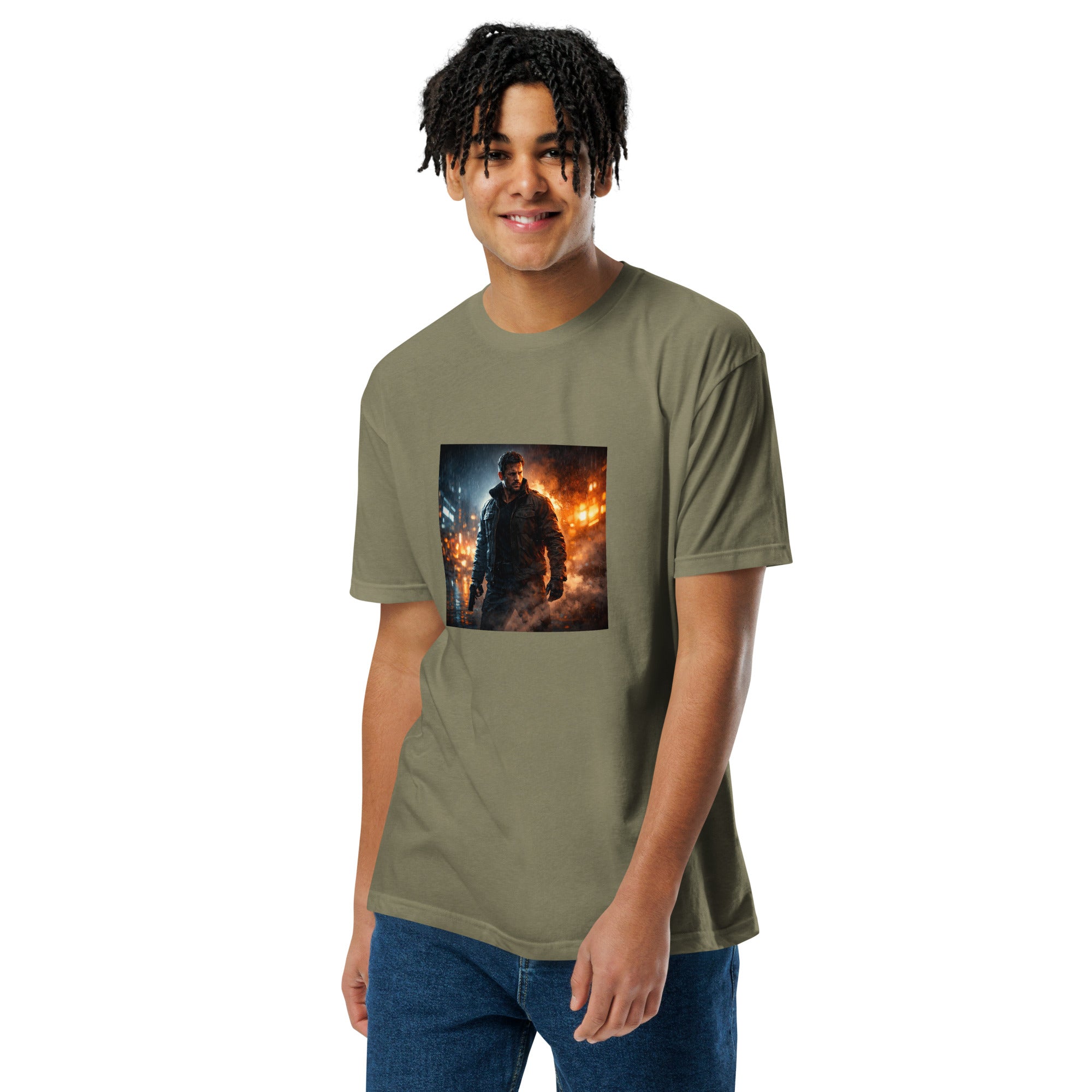 Built for Impact Graphic T-Shirt Military Green Bazaare Mart Graphic Tees