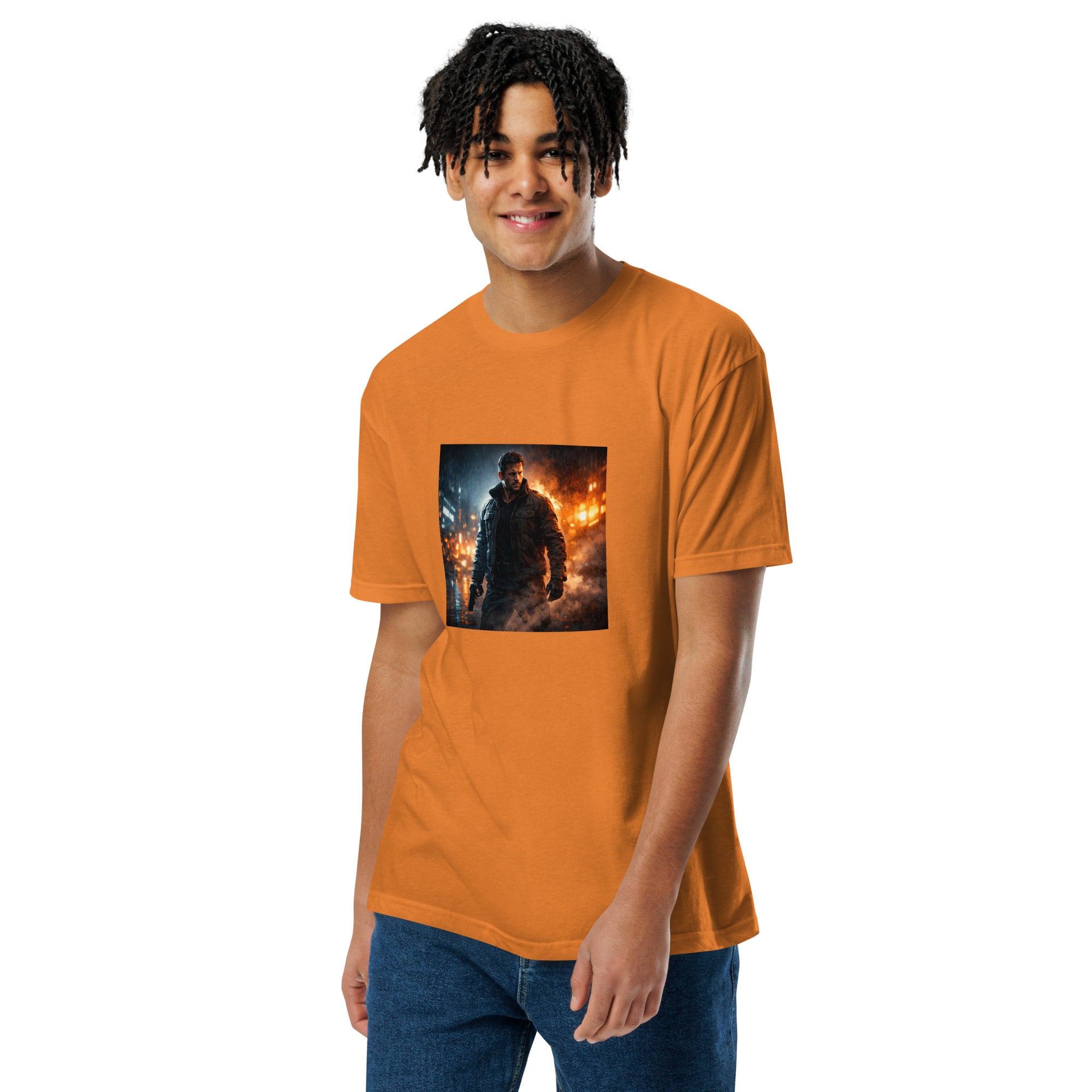 Built for Impact Graphic T-Shirt Orange Bazaare Mart Graphic Tees