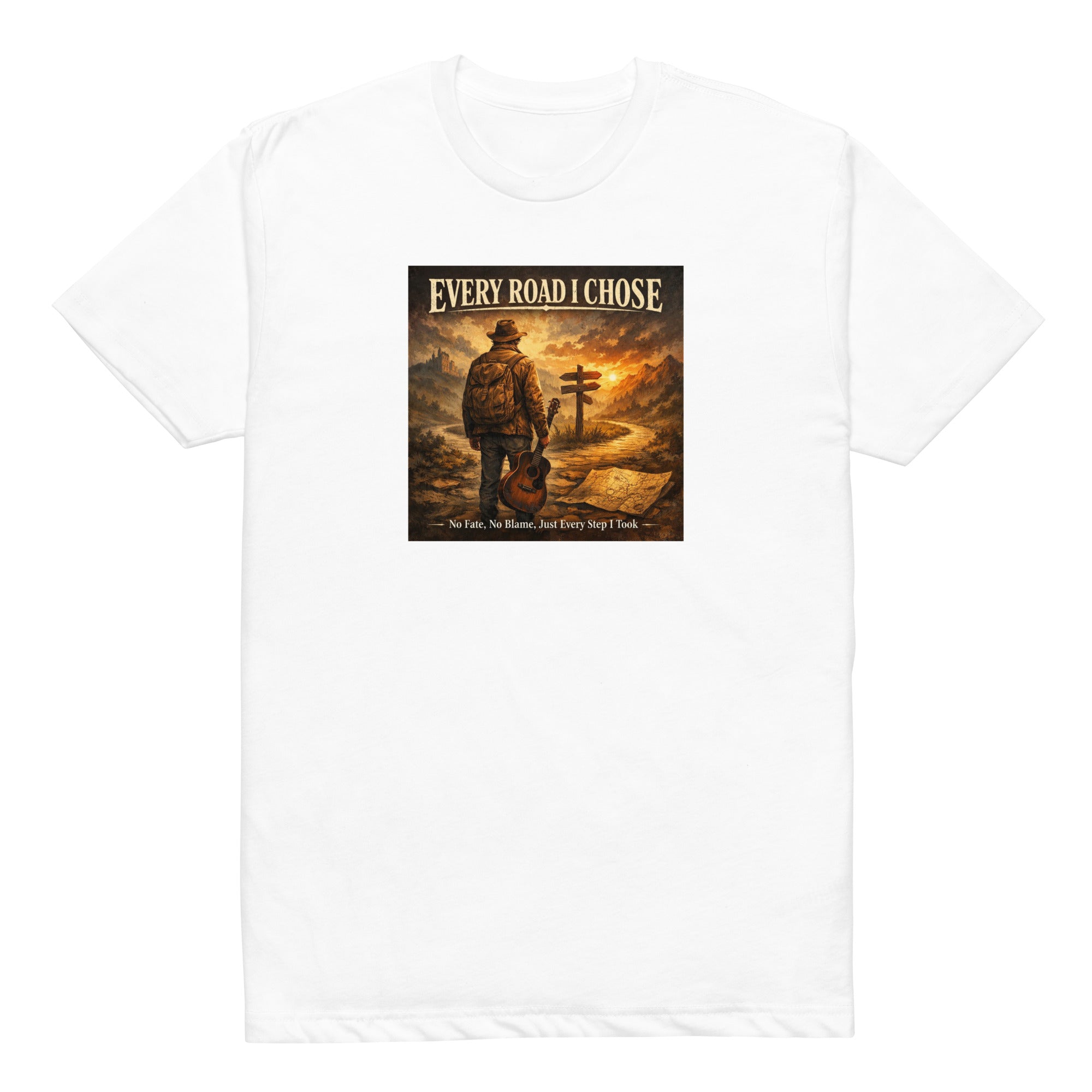 Every Road I Chose T-Shirt White Bazaare Mart Graphic Tees