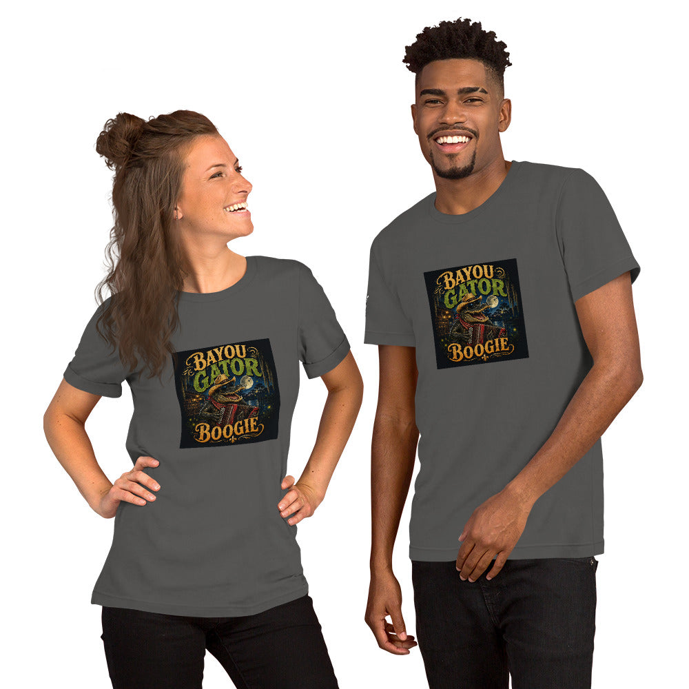 Bayou Gator Boogie Unisex Graphic T-Shirt | Louisiana Zydeco Music Tee Bazaare Mart Graphic Tees