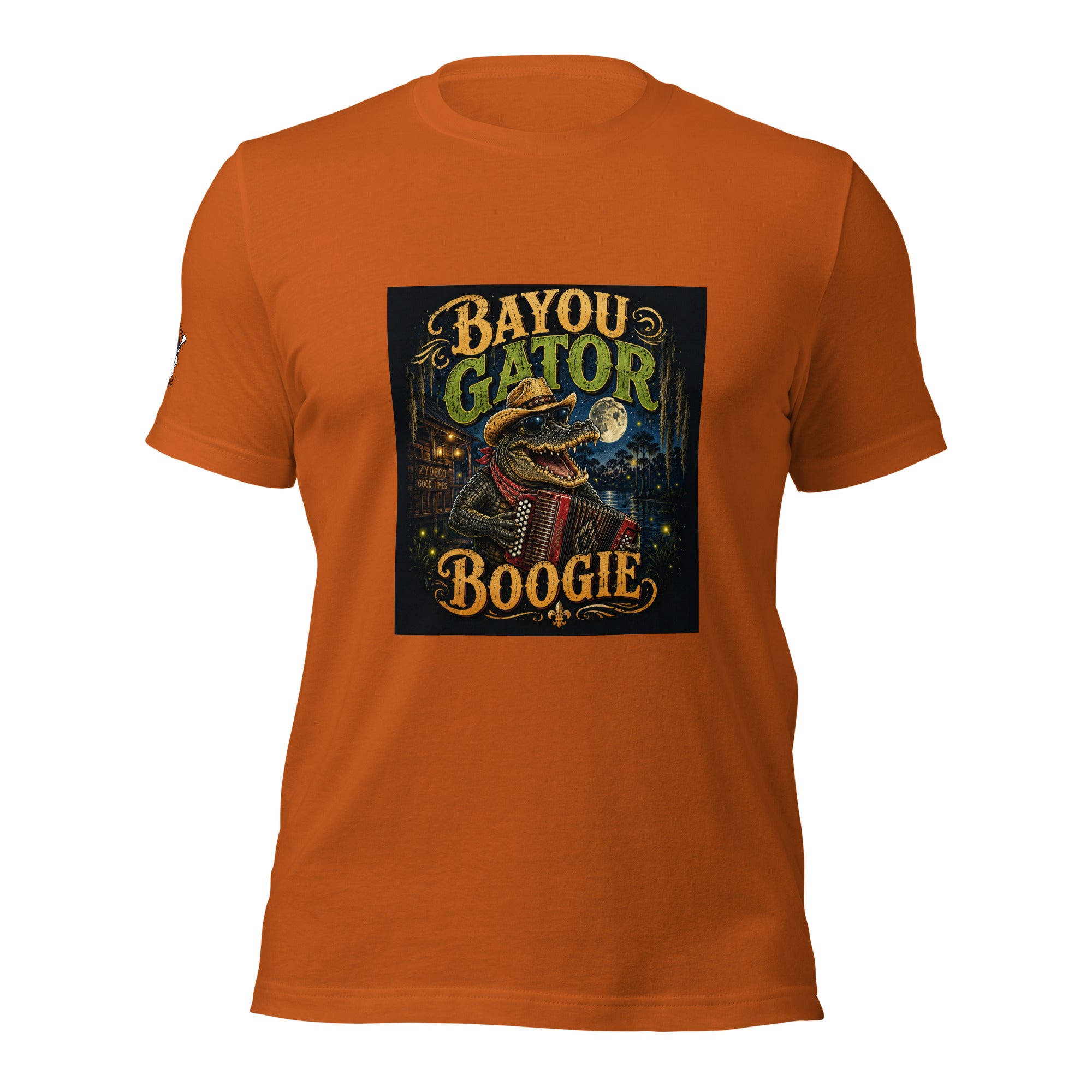 Bayou Gator Boogie Unisex Graphic T-Shirt | Louisiana Zydeco Music Tee Bazaare Mart Graphic Tees