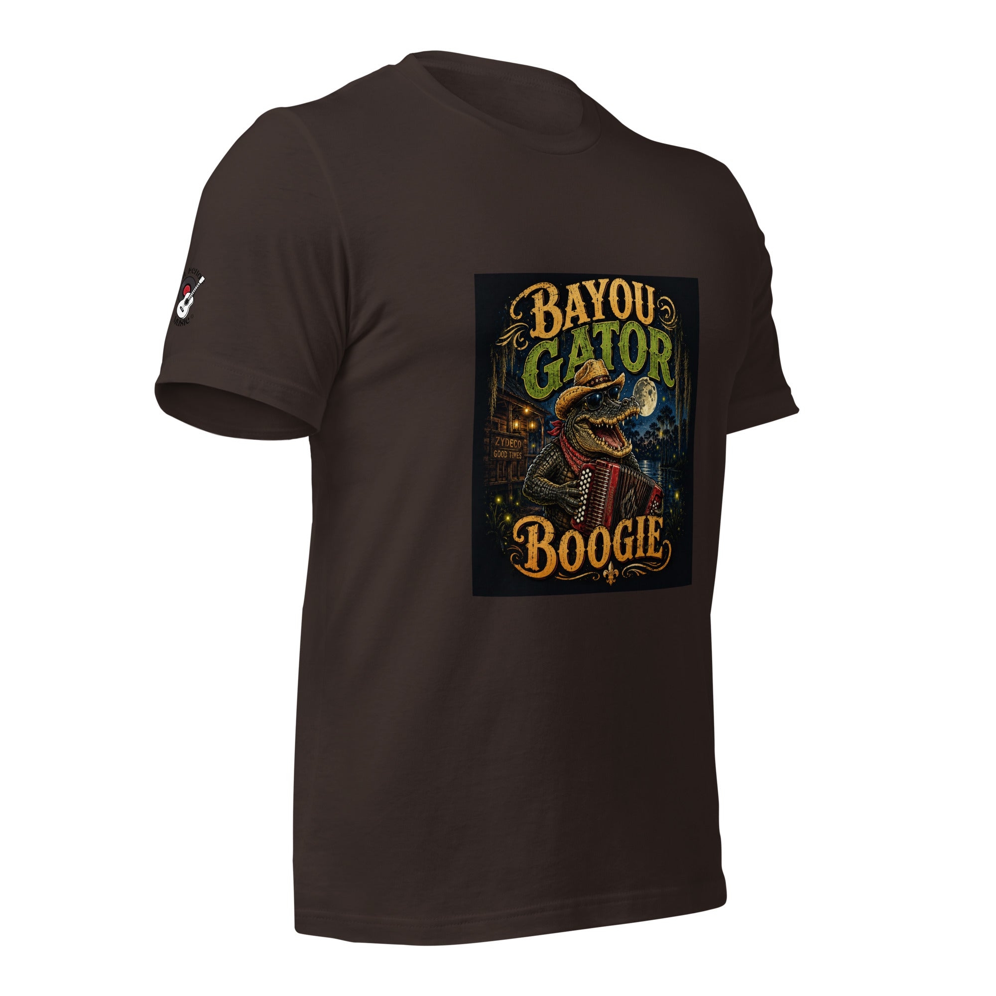 Bayou Gator Boogie Unisex Graphic T-Shirt | Louisiana Zydeco Music Tee Bazaare Mart Graphic Tees