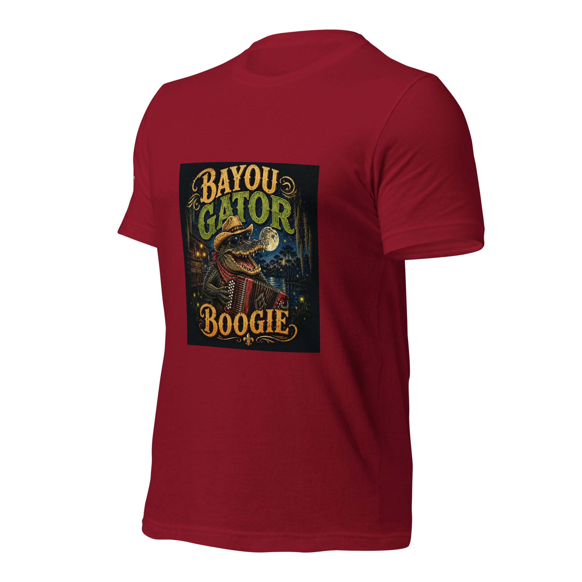 Bayou Gator Boogie Unisex Graphic T-Shirt | Louisiana Zydeco Music Tee Bazaare Mart Graphic Tees