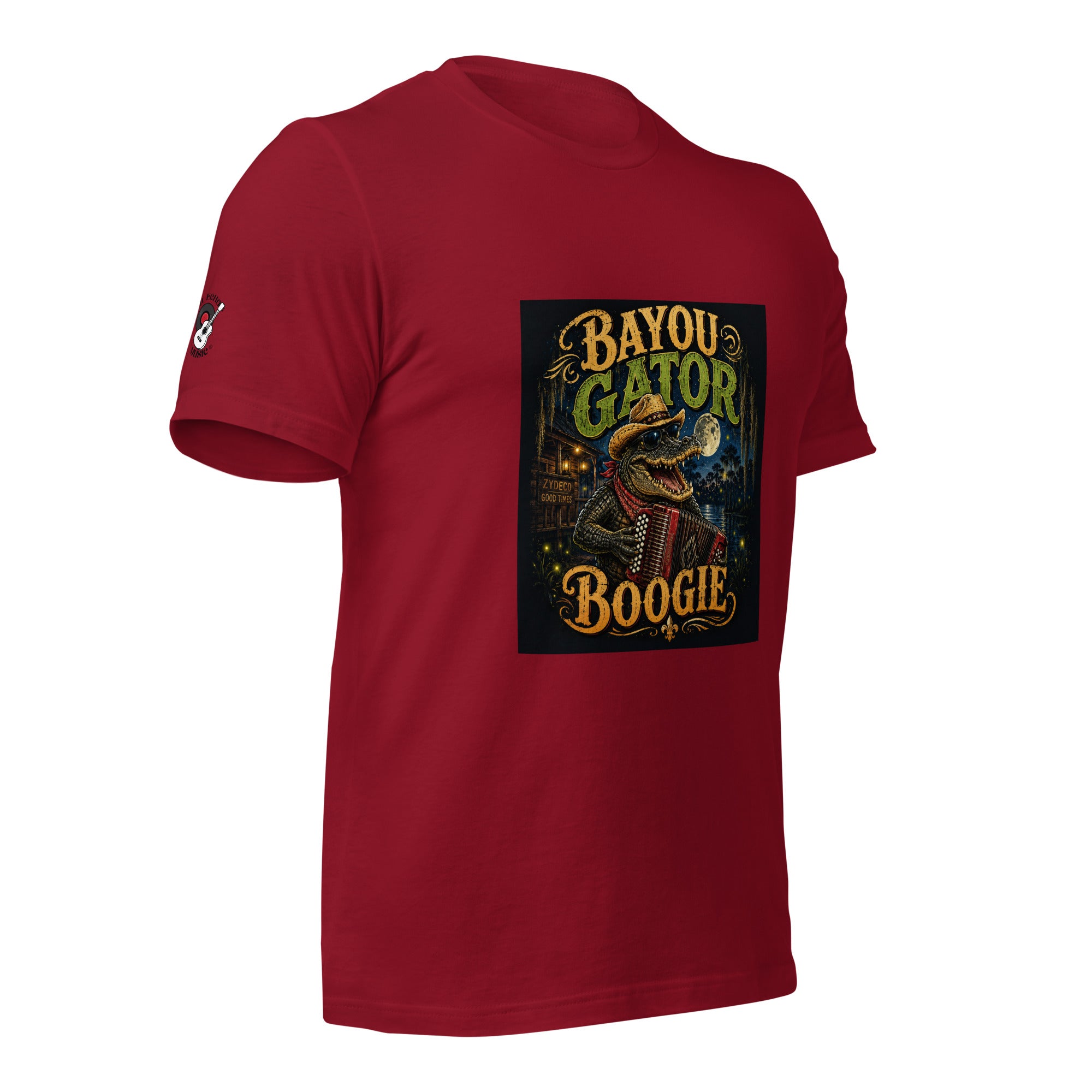 Bayou Gator Boogie Unisex Graphic T-Shirt | Louisiana Zydeco Music Tee Bazaare Mart Graphic Tees