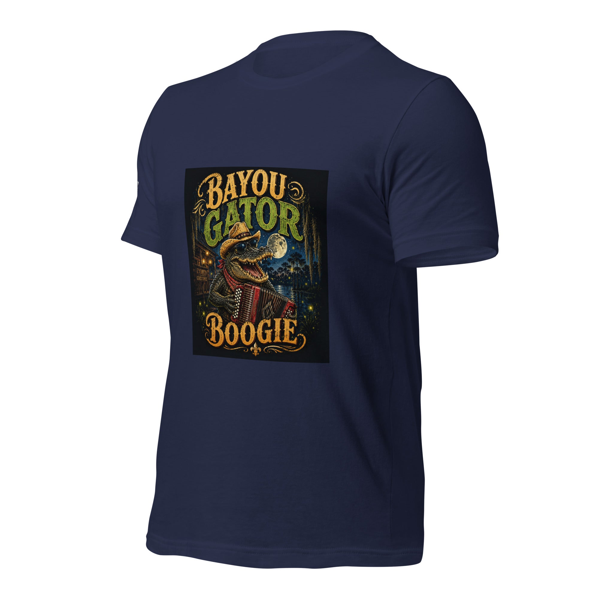 Bayou Gator Boogie Unisex Graphic T-Shirt | Louisiana Zydeco Music Tee Bazaare Mart Graphic Tees