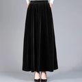 Velvet Maxi Skirt Black Bazaare Mart Velvet Skirt