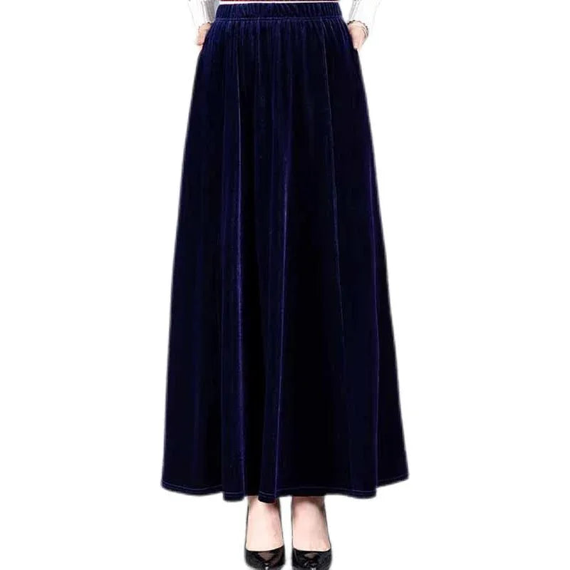Velvet Maxi Skirt Bazaare Mart Velvet Skirt