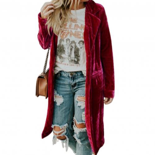 Velvet Open Front Duster - Bazaare Mart