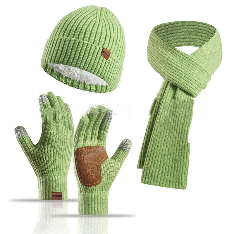 Winter Hat Scarf Gloves 3pc Set - Bazaare Mart