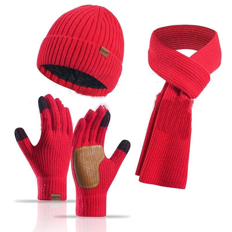 Winter Hat Scarf Gloves 3pc Set - Bazaare Mart