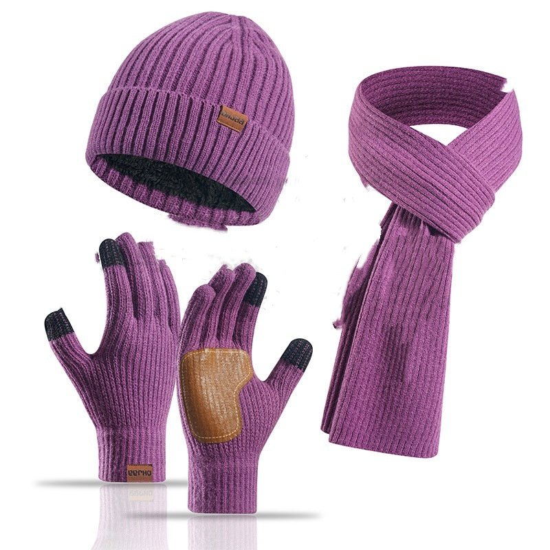Winter Hat Scarf Gloves 3pc Set - Bazaare Mart