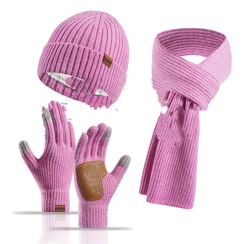 Winter Hat Scarf Gloves 3pc Set - Bazaare Mart
