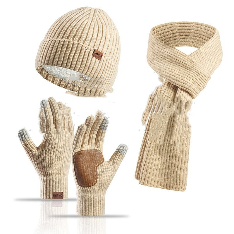 Winter Hat Scarf Gloves 3pc Set - Bazaare Mart