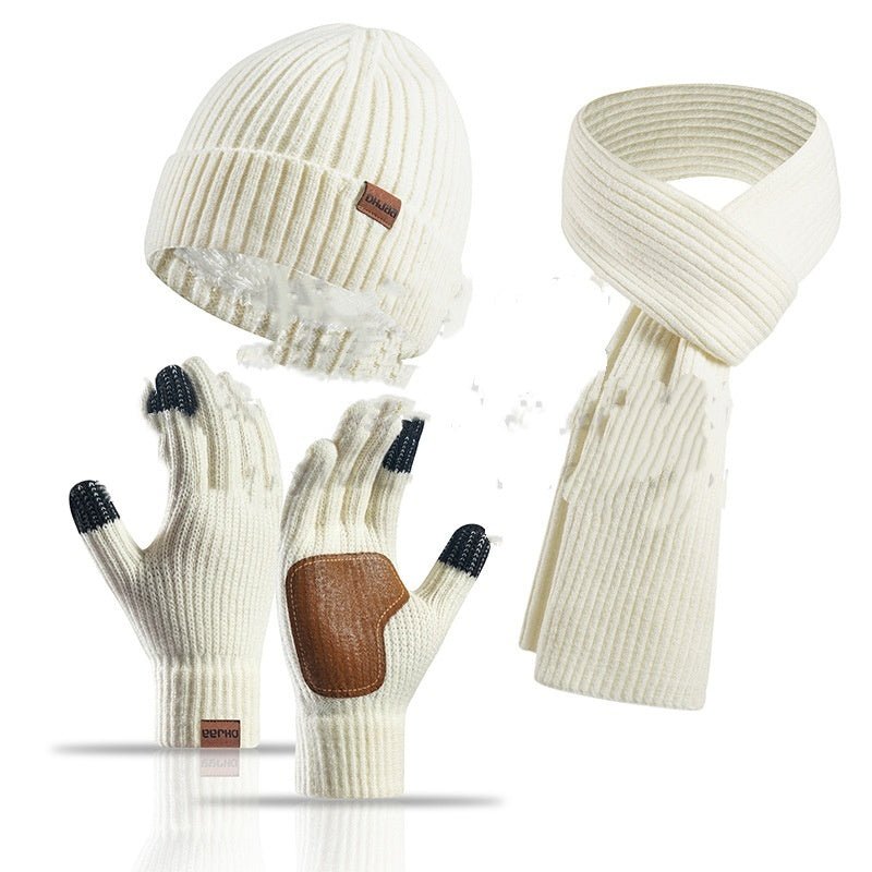 Winter Hat Scarf Gloves 3pc Set - Bazaare Mart