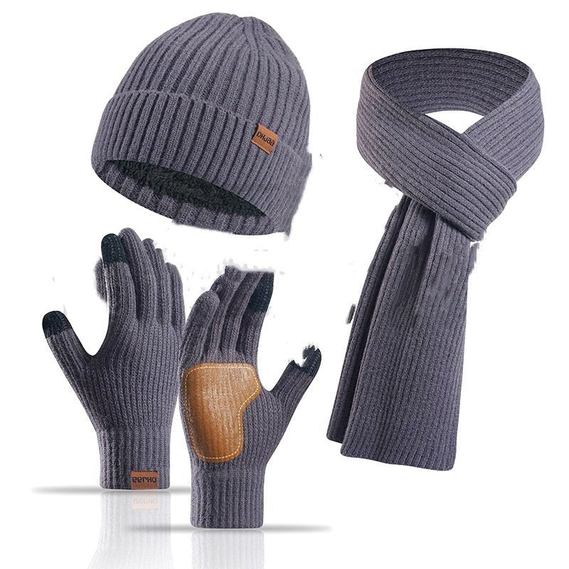 Winter Hat Scarf Gloves 3pc Set - Bazaare Mart