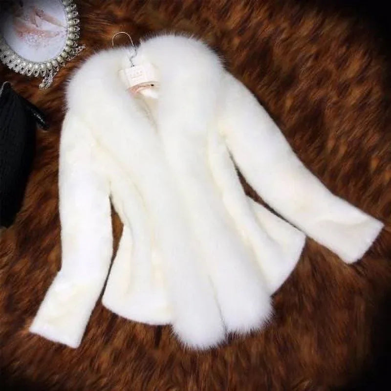 Winter Muse Fur Jacket White Bazaare Mart Faux Fur Jacket