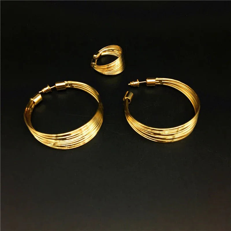 Wire Cuff Jewelry 4pc Set - Bazaare Mart