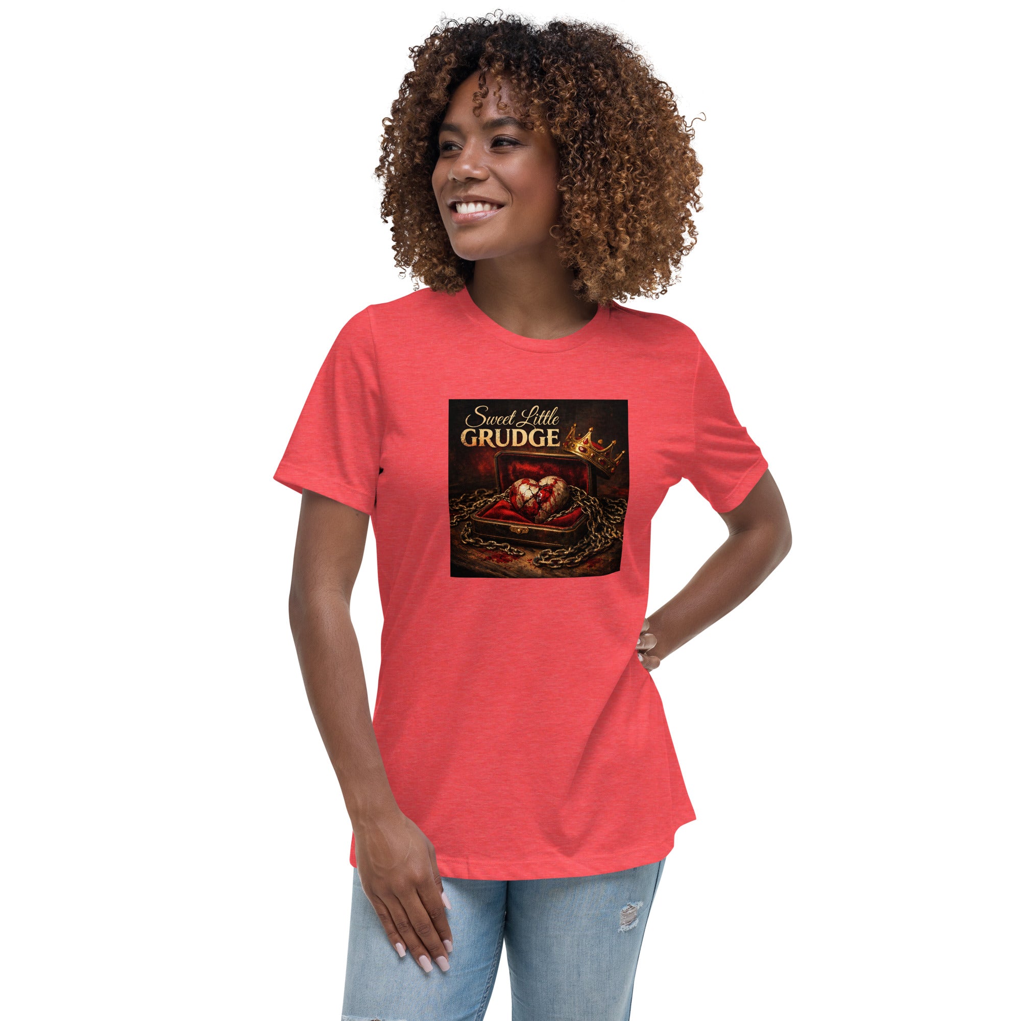 Official Sweet Little Grudge T-Shirt Heather Red Bazaare Mart Graphic Tees