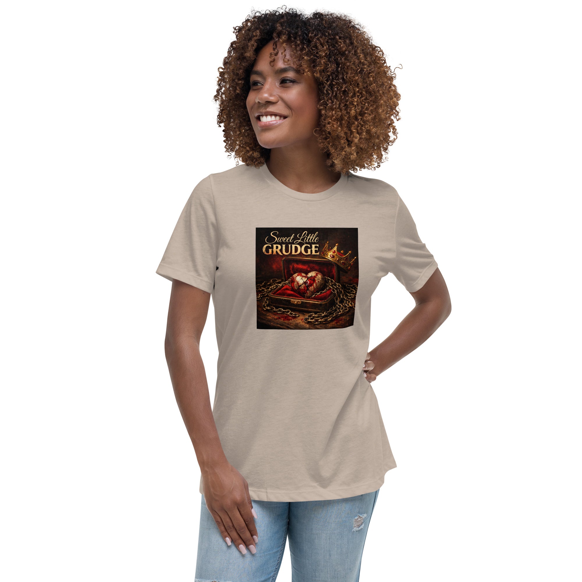 Official Sweet Little Grudge T-Shirt Heather Stone Bazaare Mart Graphic Tees
