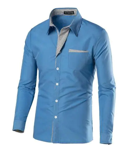 Male Fashion Shirts Full Sleeve Stripe