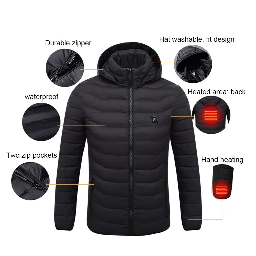 Men's Waterproof Winter Heated Jackets