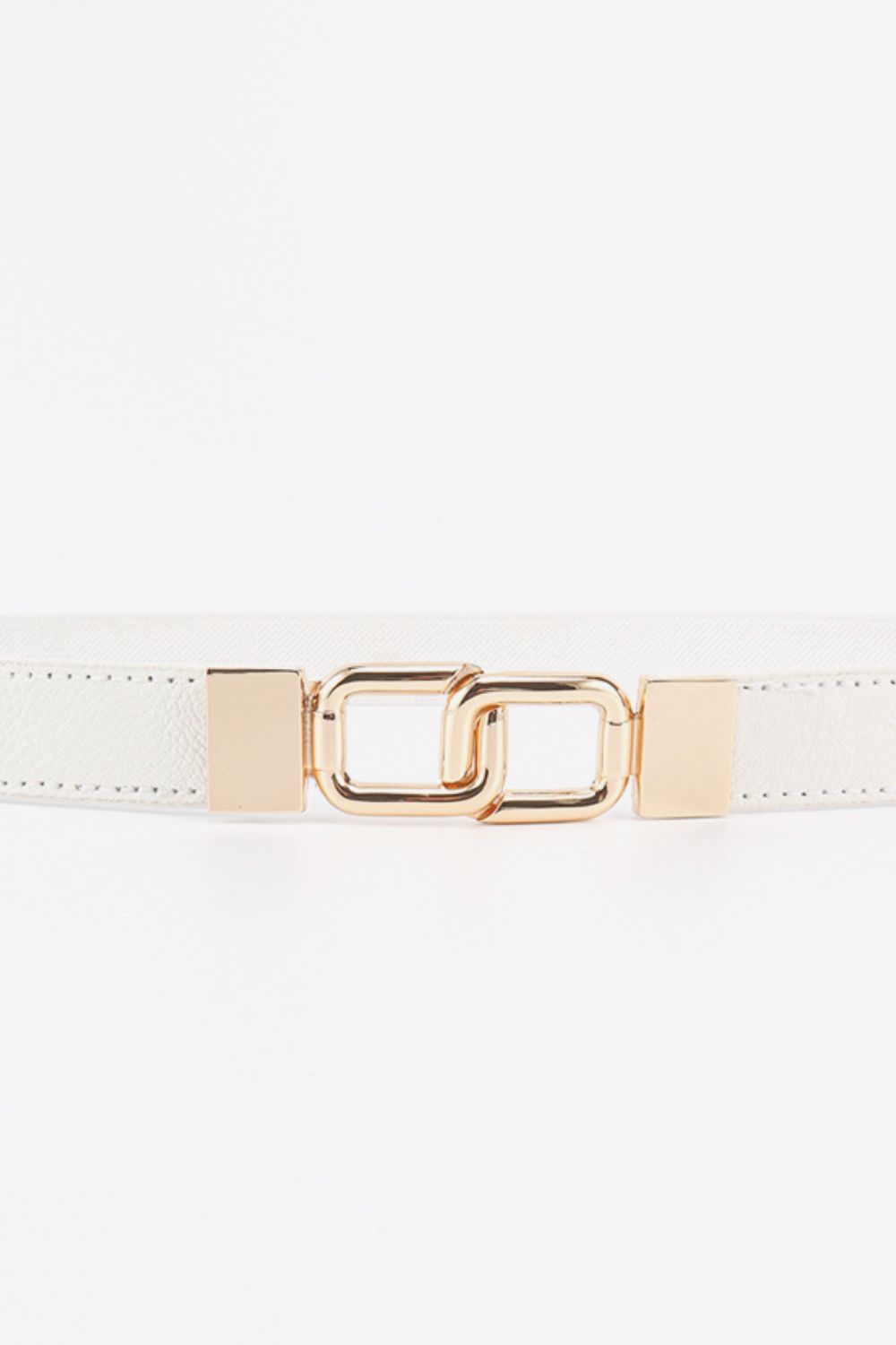 Geometric Double Buckle Elastic Belt - Bazaare Mart