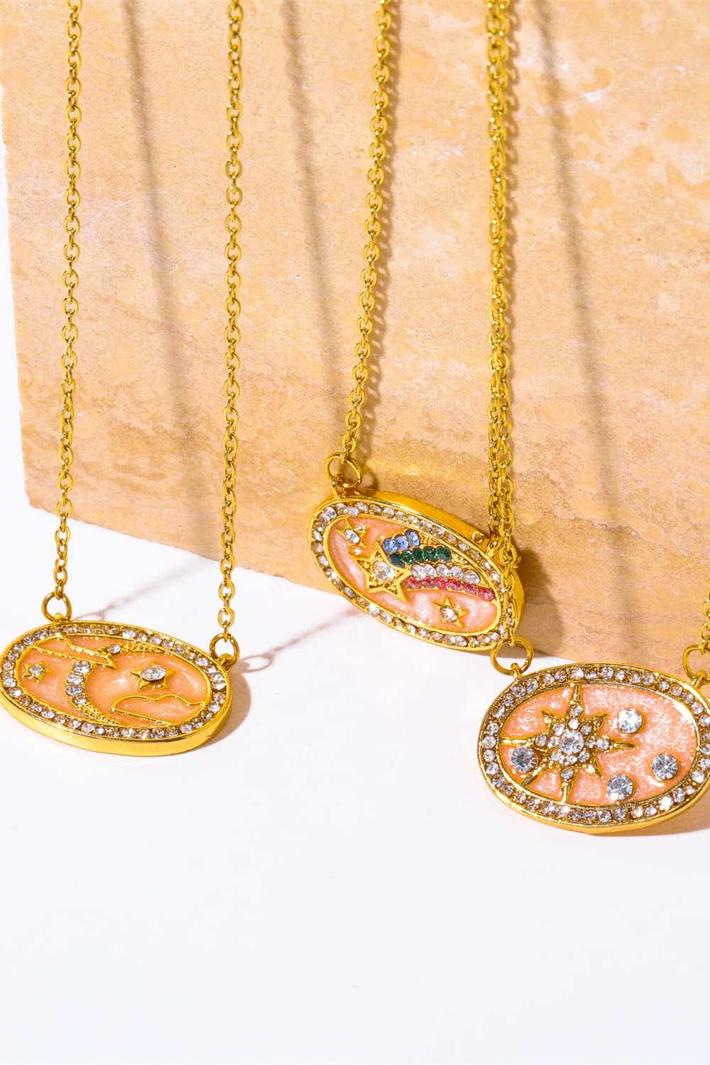 Stars in a Plate Pendant Necklace - Bazaare Mart