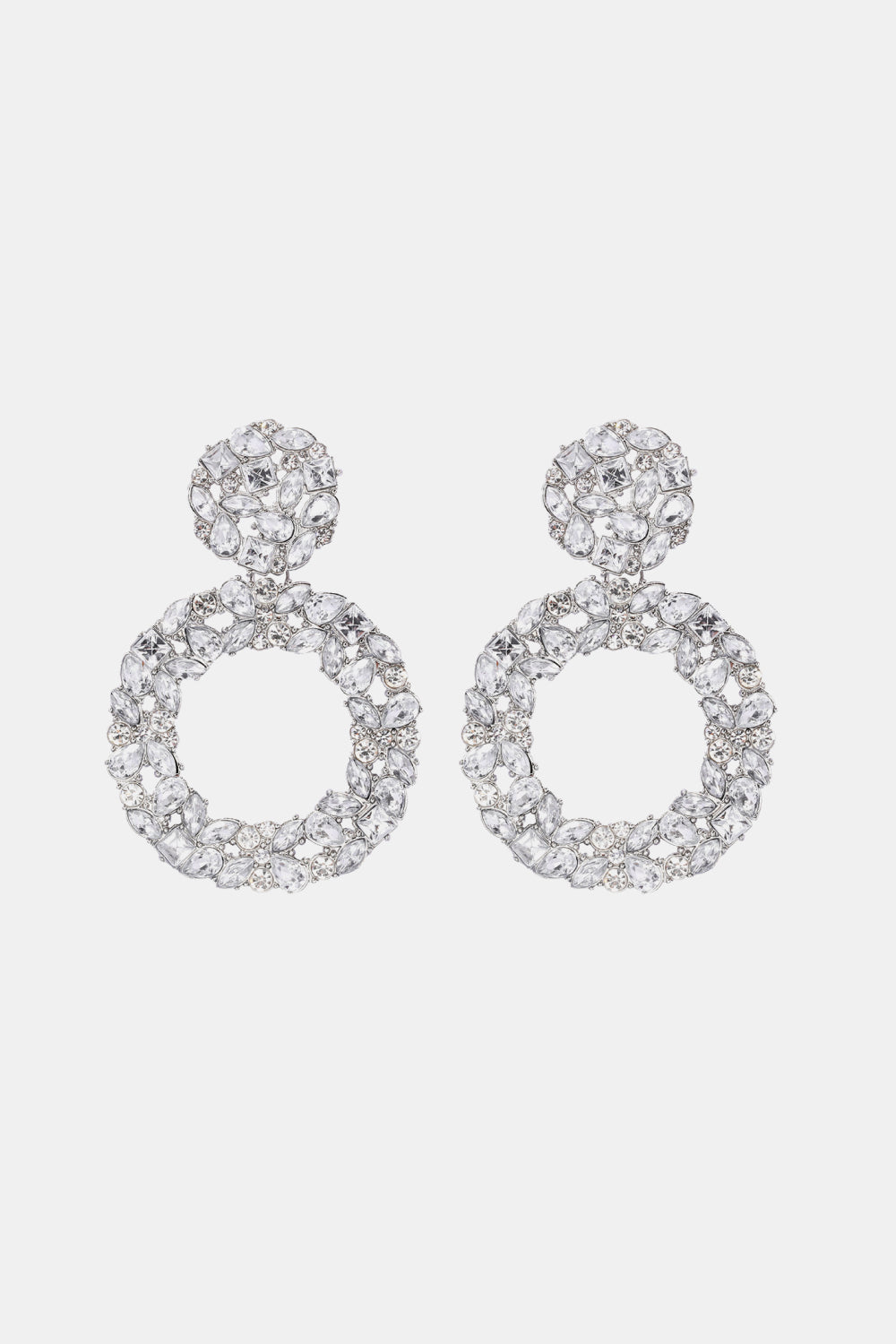 Groovie Retro Hoop Acrylic Dangle Earrings - Bazaare Mart