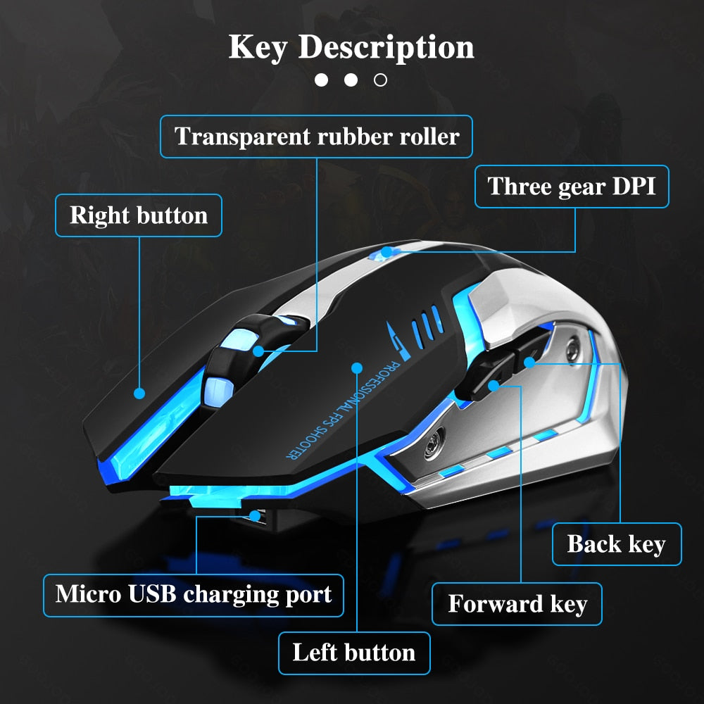 Dual-mode Wireless Gaming Mouse - Bazaare Mart