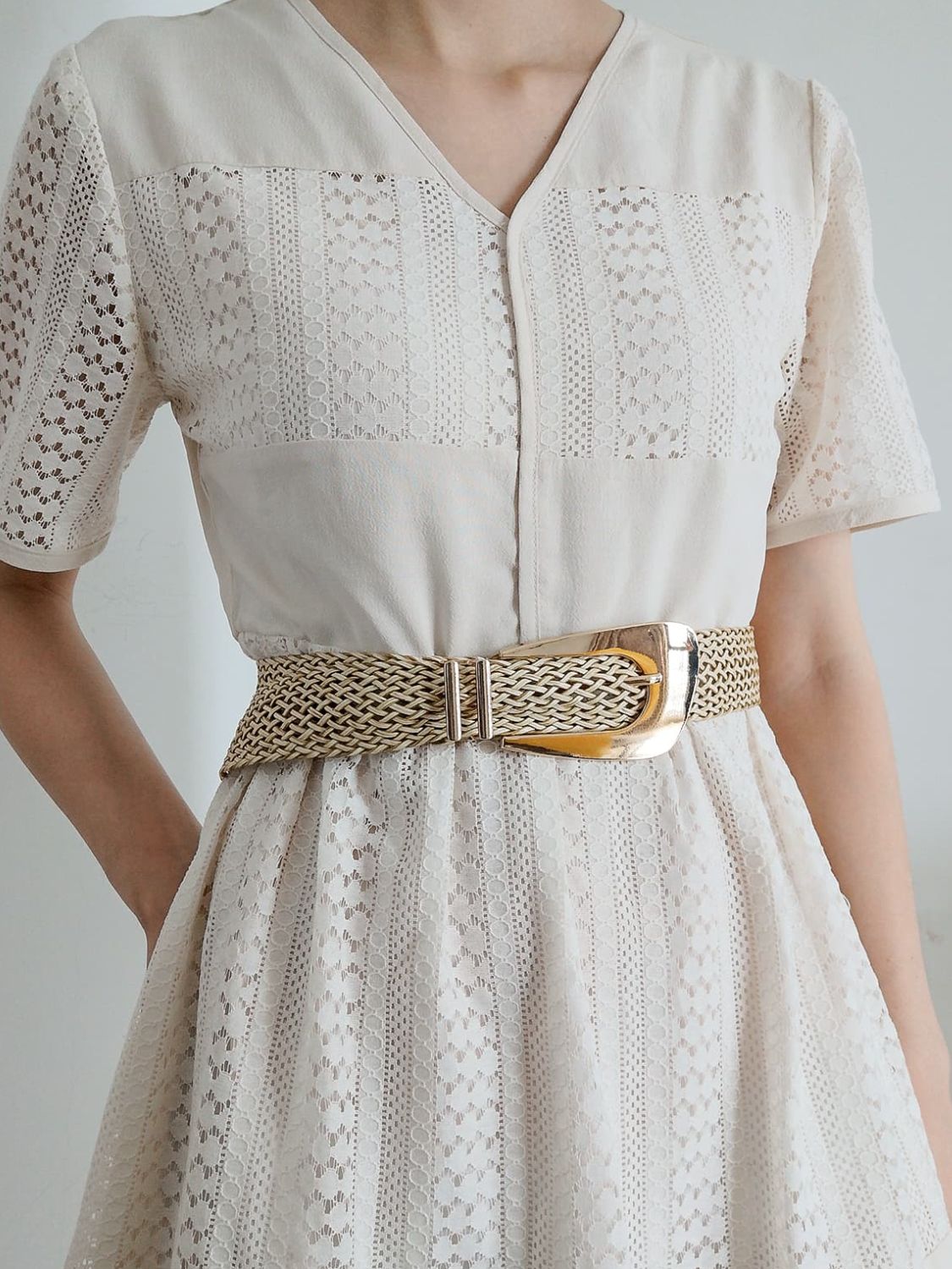 Braided Gold Belt