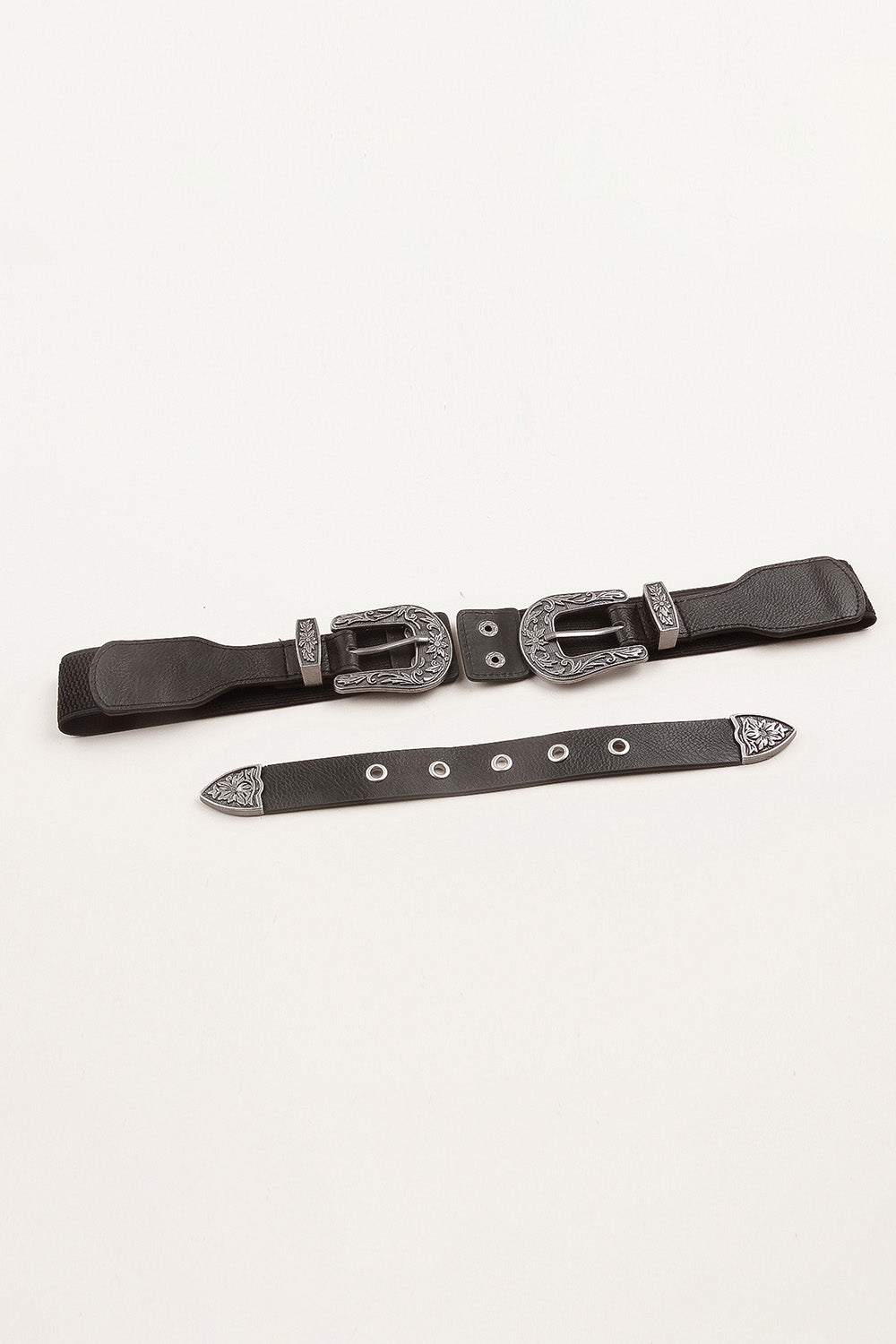 Symmetrical Western Style PU Leather Belt - Bazaare Mart