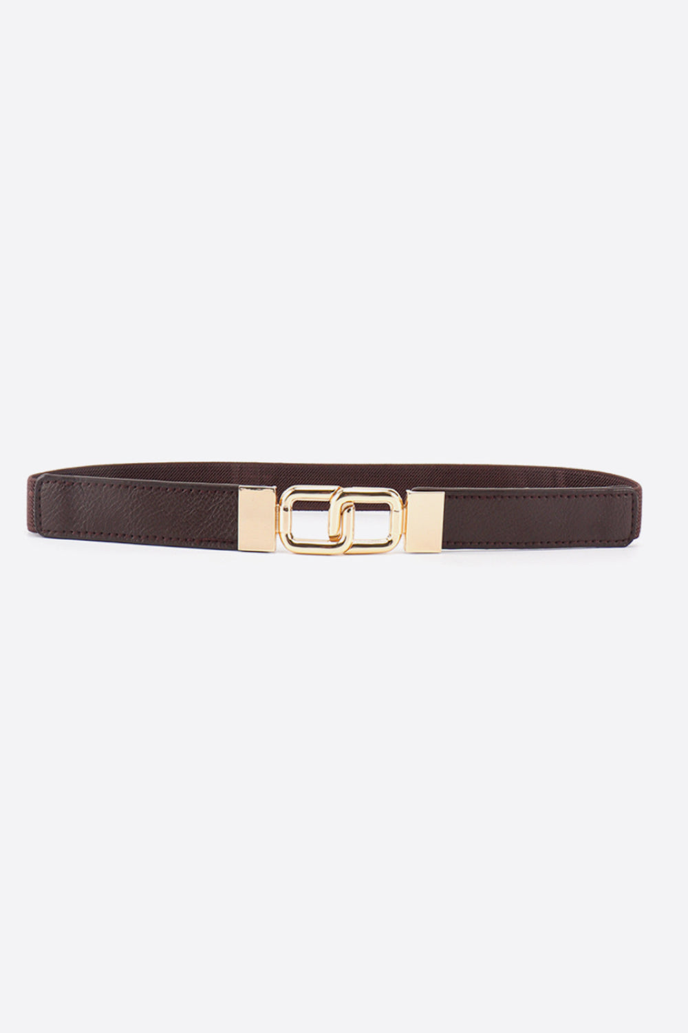 Geometric Double Buckle Elastic Belt - Bazaare Mart