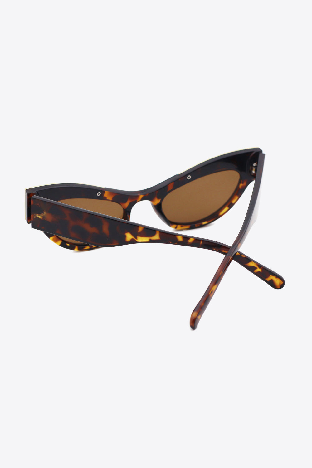 Rhinestone Trim Cat-Eye Sunglasses - Bazaare Mart