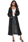 Full Length Cardigan - Multi Black Trendsi Clothes
