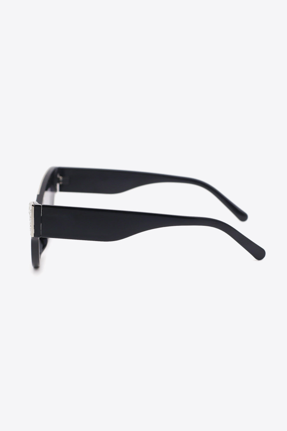 Rhinestone Trim Cat-Eye Sunglasses - Bazaare Mart