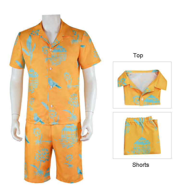 Ken Yellow and Blue Birdhouse Beach Outfit