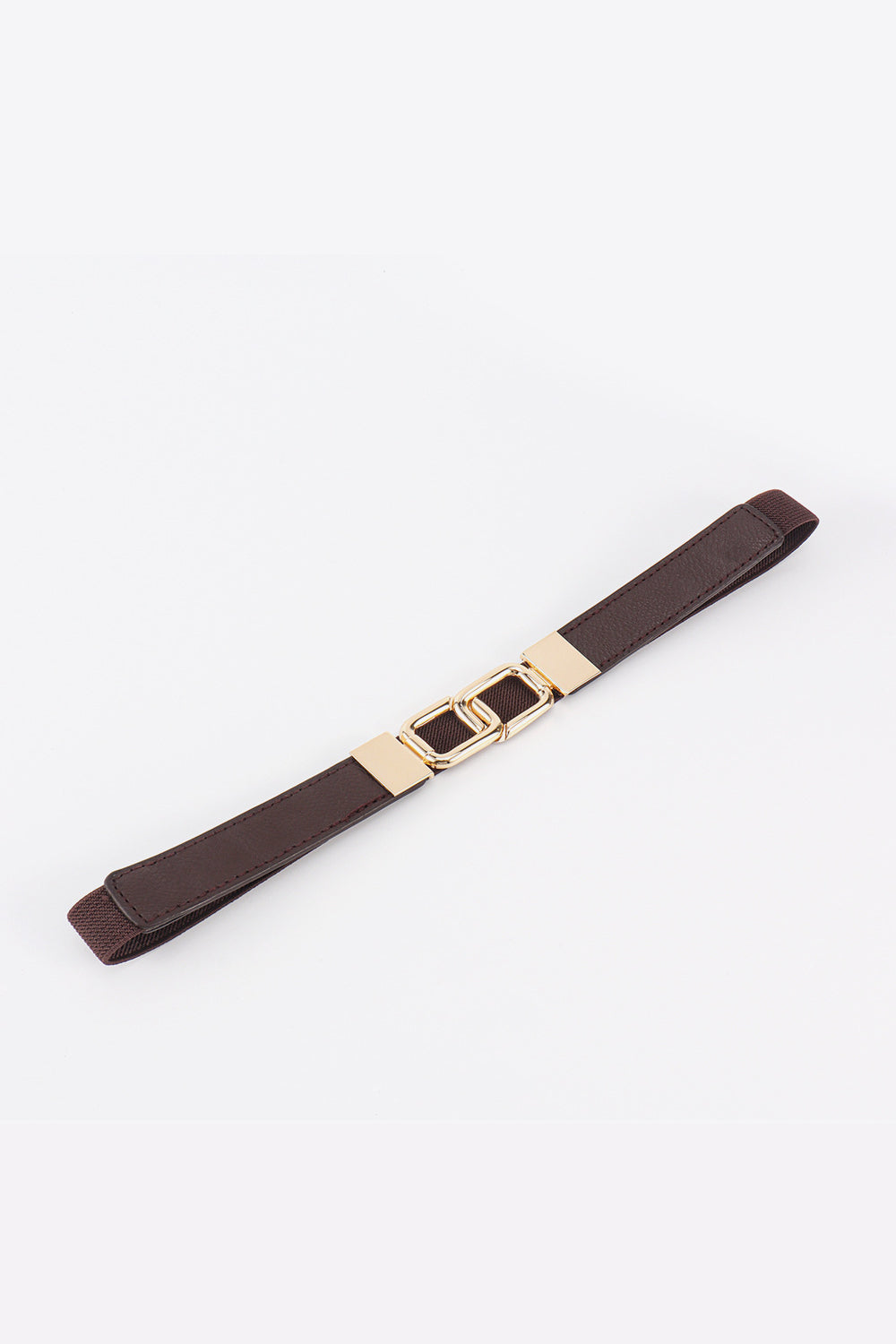Geometric Double Buckle Elastic Belt - Bazaare Mart