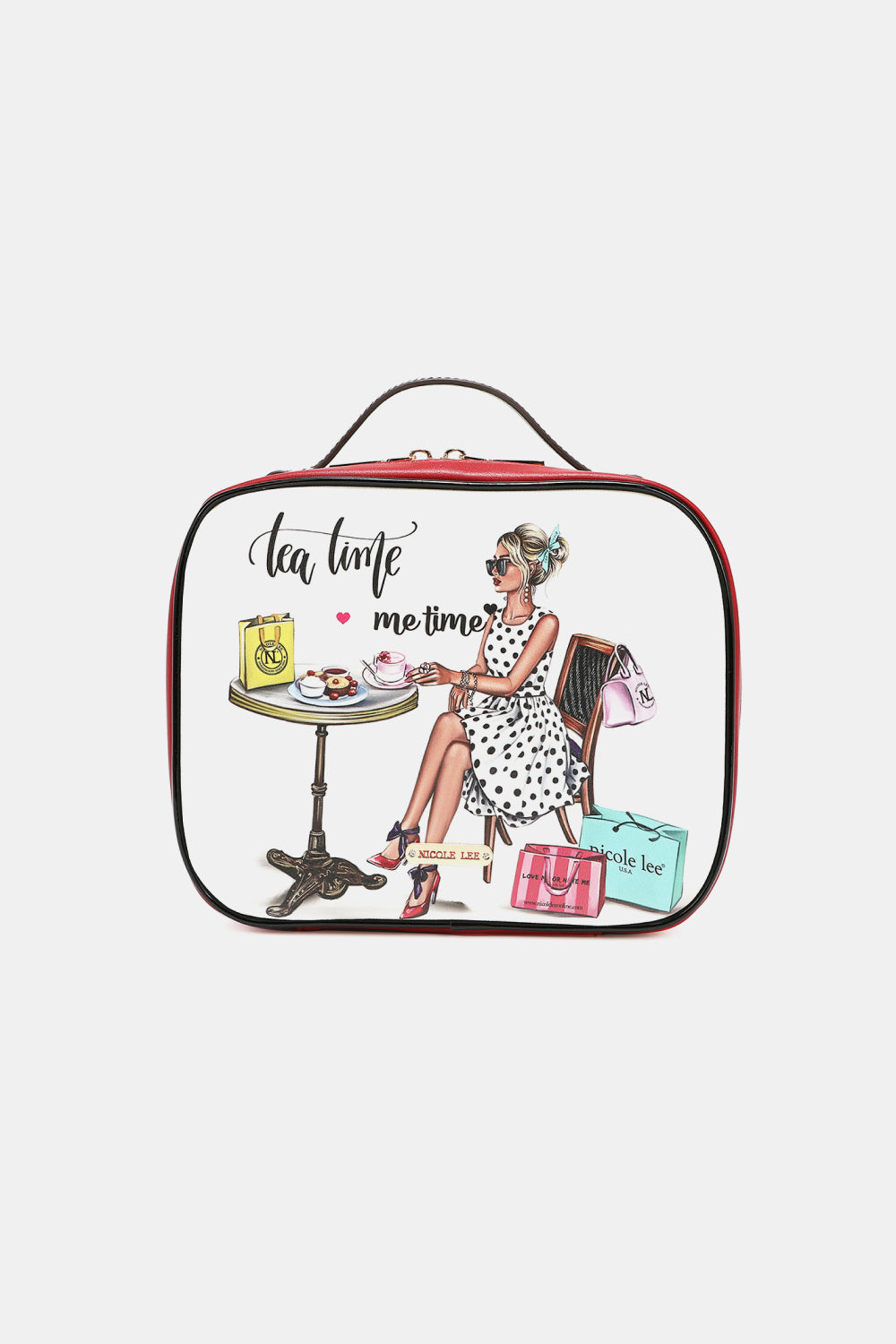 Nicole Lee USA Printed Handbag with Three Pouches - Bazaare Mart