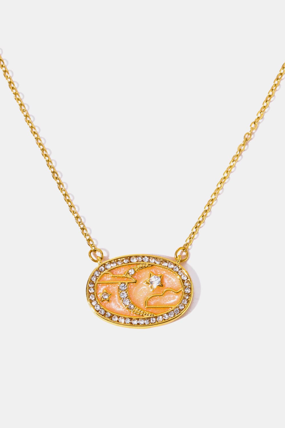 Stars in a Plate Pendant Necklace - Bazaare Mart