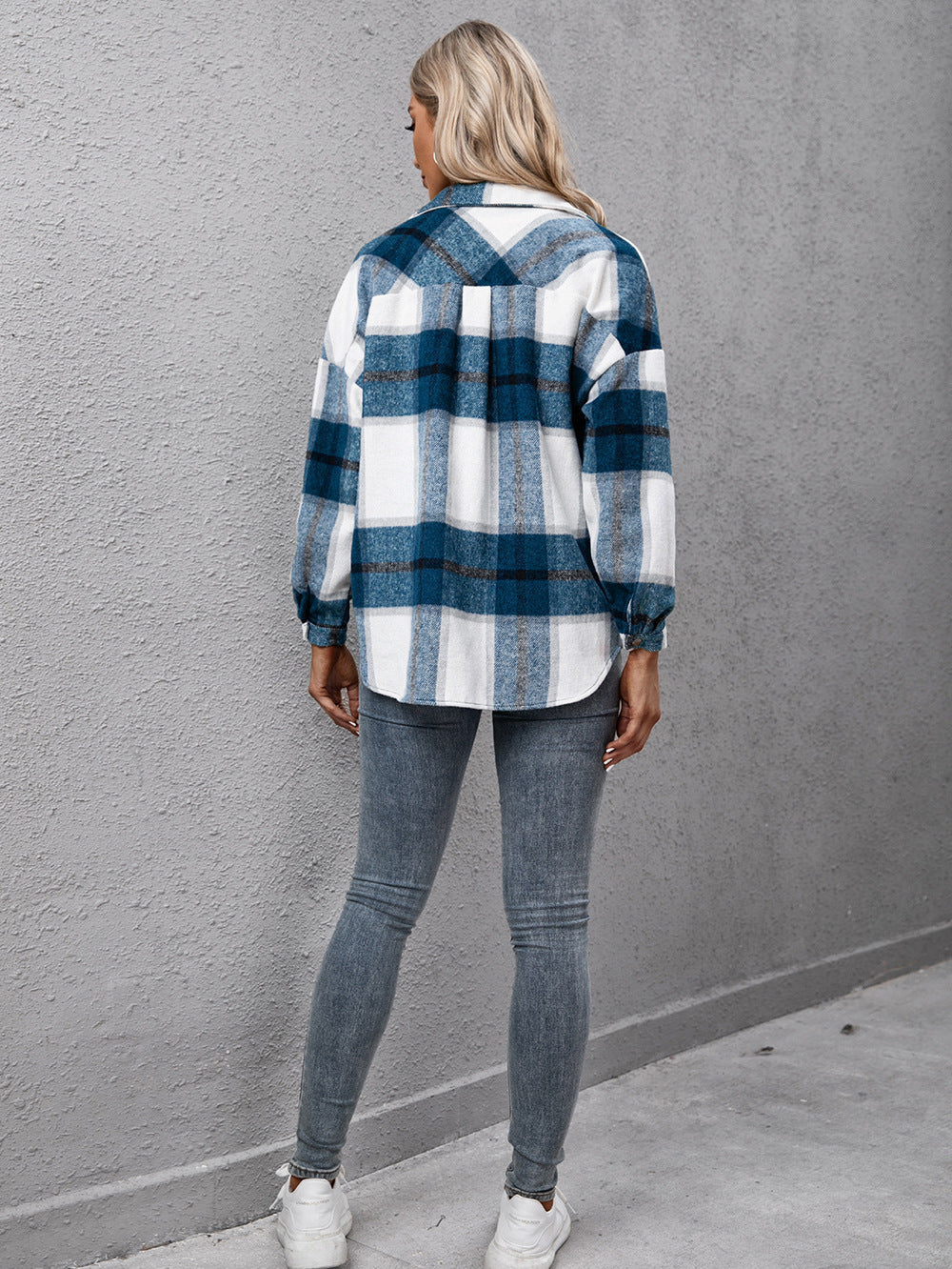 Washable Plaid Shirt Jacket - Bazaare Mart