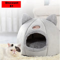 Cat Bed Light Grey L 36x36x38cm Bazaare Mart Cat Bed